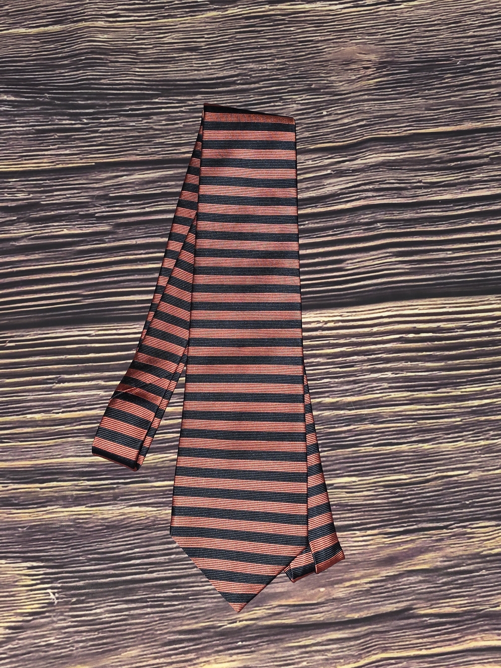 Brooks Brothers Red and Black Striped Silk Tie